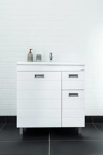 Тумба под умывальник напольный Домино Elen 80 белый DC5004T