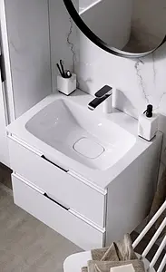 Тумба-умывальник подвесная Aqwella Accent 60 белый ACC0106W+Mal.06.04.D Тумба-умывальник подвесная Aqwella Accent 60 белый ACC0106W+Mal.06.04.D, 4