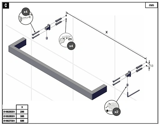 Полотенцедержатель Roca Nuova хром 816527001