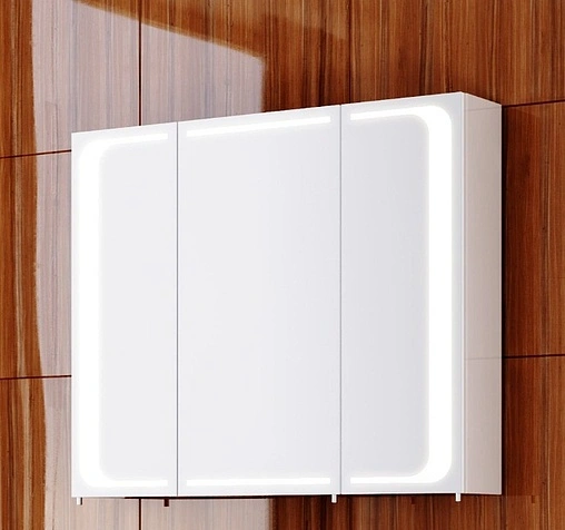 Шкаф-зеркало Aqwella Milan 80 белый Mil.04.08