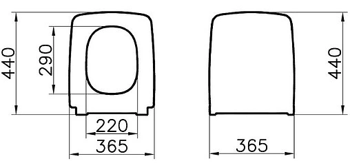 Крышка-сиденье для унитаза с микролифтом VitrA Metropole черный матовый 122-083-009