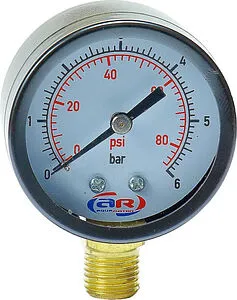 Манометр радиальный AQUAMOTOR 50мм 6 бар ¼&quot; AR112010, 1