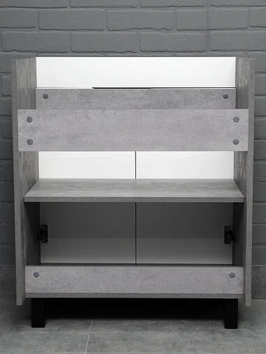 Тумба под умывальник напольный Домино Vector 70 метрополитан грей/бетон серый DV6613T