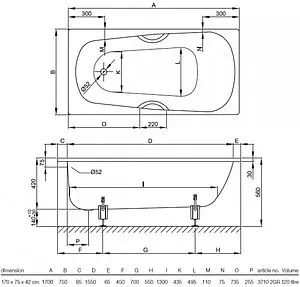 Ванна стальная Bette Form Safe 170x75 anti-slip Sense+easy-clean с отв. для ручек белый 2947-000 2GR AD PLUS AS Ванна стальная Bette Form Safe 170x75 anti-slip Sense+easy-clean с отв. для ручек белый 2947-000 2GR AD PLUS AS, 2