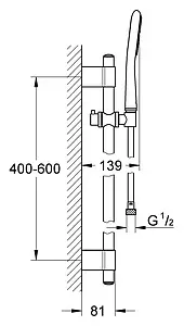 Душевая стойка Grohe Rainshower icon хром 27529000 Душевая стойка Grohe Rainshower icon хром 27529000, 2