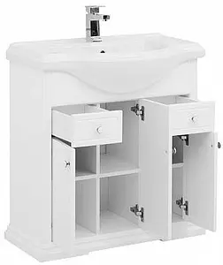 Тумба-умывальник напольная Aquanet Классик 80 белый 00200883+00185344 Тумба-умывальник напольная Aquanet Классик 80 белый 00200883+00185344, 5