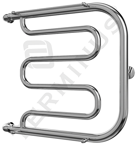 Полотенцесушитель водяной Terminus Фокстрот AISI 32х2 500х700 полированная сталь 4620768881305