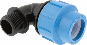 Уголок компрессионный переходной 32мм x 1"н Джилекс 9275 Уголок компрессионный переходной 32мм x 1"н Джилекс 9275, 1