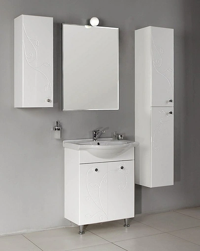 Тумба-умывальник напольная Aquaton Лиана 60 белый 1A1631K0LL010