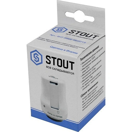 Головка термостатическая M30x1.5 Stout белый SHT-0002-003015