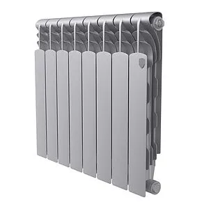 Радиатор биметаллический 8 секций Royal Thermo Revolution Bimetall 500 2.0 Silver Satin RTRBSS250008 Радиатор биметаллический 8 секций Royal Thermo Revolution Bimetall 500 2.0 Silver Satin RTRBSS250008, 1