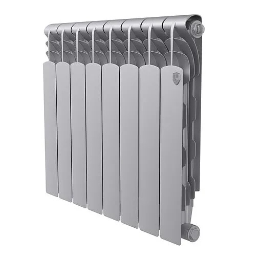 Радиатор биметаллический 8 секций Royal Thermo Revolution Bimetall 500 2.0 Silver Satin RTRBSS250008