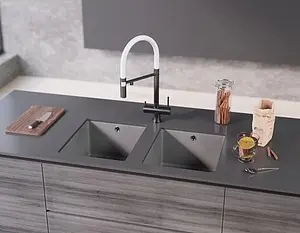 Смеситель для кухни с подключением к фильтру Omoikiri Kanto C хром/белый 4994015, 4