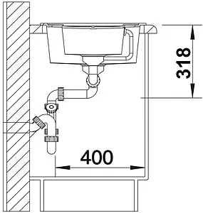 Мойка кухонная Blanco Metra 6 S 100 антрацит 513053, 4