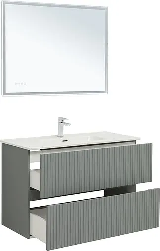 Тумба под умывальник Aquanet Джейн 100 мисти грин 00313320