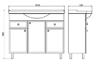 Тумба-умывальник напольная Comforty Сочи 100 белый 00004134582CF, 2