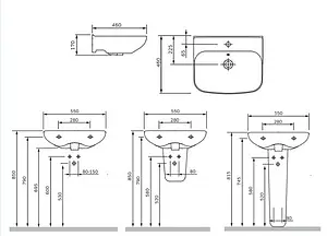 Раковина Am.Pm Like 55 белый C804221WH Раковина Am.Pm Like 55 белый C804221WH, 2
