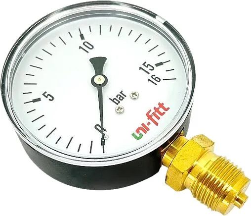 Манометр радиальный Uni-fitt 80мм 16 бар ½" 301D4042 Манометр радиальный Uni-fitt 80мм 16 бар ½" 301D4042