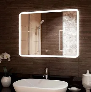 Зеркало с подсветкой Continent Demure Led 91.5x68.5 функцией Bluetooth (hands free) белый ЗЛП1145 Зеркало с подсветкой Continent Demure Led 91.5x68.5 функцией Bluetooth (hands free) белый ЗЛП1145, 4