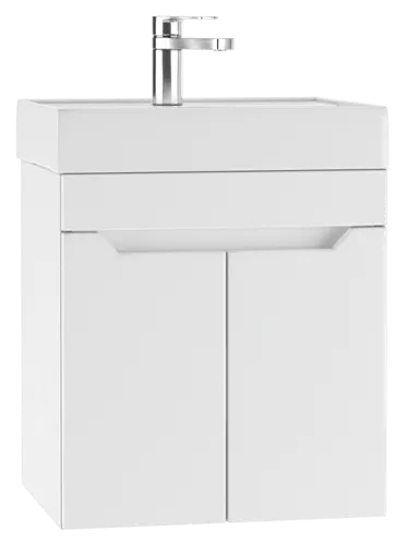 Тумба-умывальник подвесная Айсберг Мечта 50 белый DM2302T+4607152361544