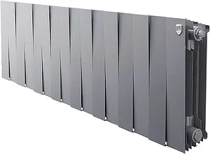 Радиатор биметаллический 16 секций Royal Thermo PianoForte 300 Silver Satin RTPSS30016, 1