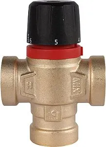 Трехходовой термостатический смесительный клапан ¾" +20...+43°С Kvs 1.6 Rommer RVM-0111-164320 Трехходовой термостатический смесительный клапан ¾" +20...+43°С Kvs 1.6 Rommer RVM-0111-164320, 4