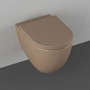 Крышка-сиденье для унитаза с микролифтом ISVEA F50 коричневый 40KF0531I-S, 4