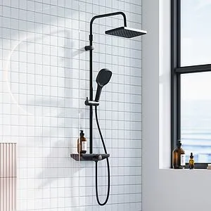 Душевая система со смесителем для душа Damixa Merkur чёрный матовый 940730300, 3