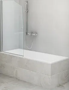 Шторка на ванну 850мм прозрачное стекло Roltechnik SWING/850 657-8500000-00-02, 1