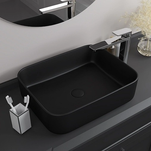 Раковина IDDIS Bridge 50 черный матовый BRIBM05i27