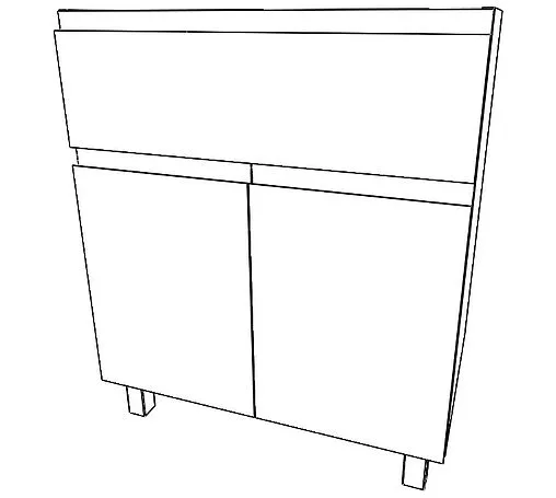 Тумба-умывальник напольный Домино Graffo 70 белый DGr2401T+4670142930037