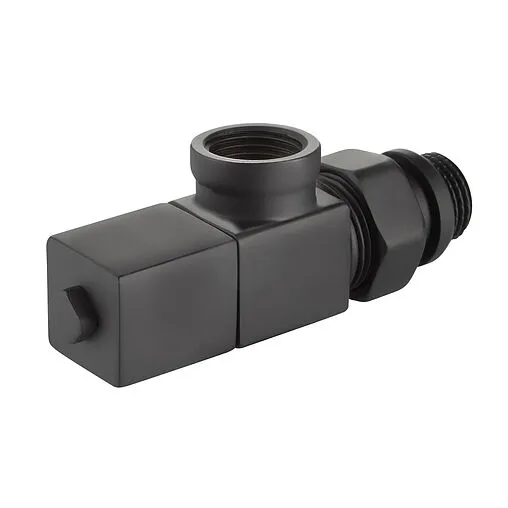 Комплект вентилей запорных осевых ½" в/н Royal Thermo Cube черный RTE 56.0004 Комплект вентилей запорных осевых ½" в/н Royal Thermo Cube черный RTE 56.0004