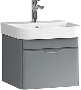 Тумба-умывальник подвесная ISVEA Fonte 57 серый 21SQS004058I+10SQ50057SV, 1