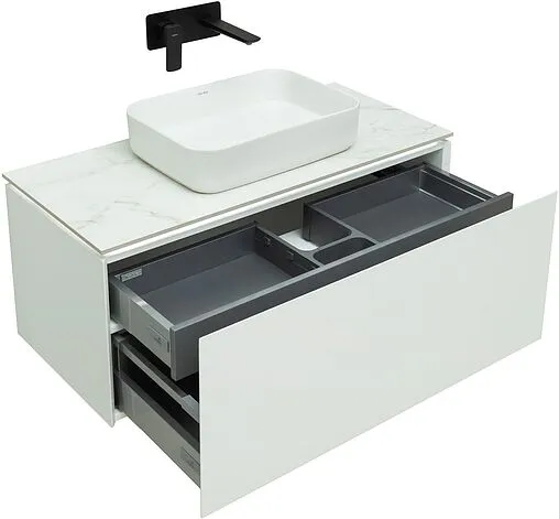 Тумба-умывальник подвесная Allen Brau Infinity 100 белый 1.21004.WM+