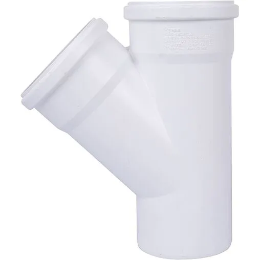 Тройник внутренний бесшумный D=110x110мм Угол 45° Rehau Raupiano Plus 11229841001