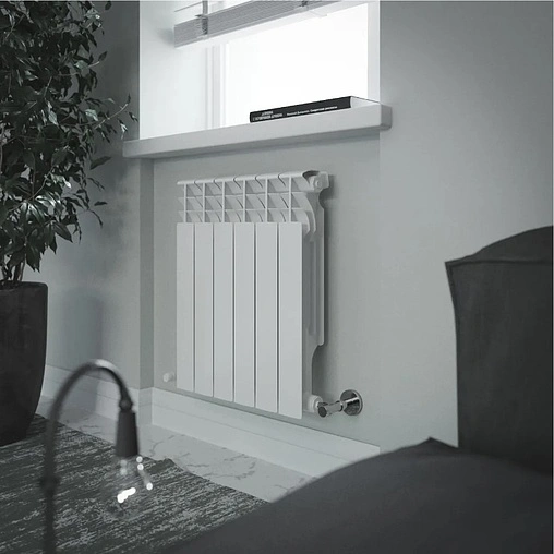 Радиатор алюминиевый 6 секций Konner LUX 500/100 6128639