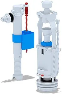 Комплект арматуры для бачка однорежимный ½&quot; пластик боковой Ани Пласт WC8010, 1