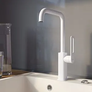 Смеситель для кухни IDDIS Slide белый матовый SLIWT00i05, 5