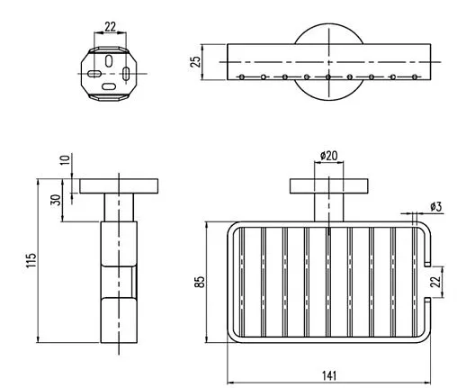 Мыльница Villeroy&Boch Elements-Tender хром TVA15100800061 Мыльница Villeroy&Boch Elements-Tender хром TVA15100800061
