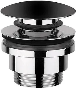 Выпуск автоматический для раковины с переливом Cezares чёрный матовый CZR-SAT10-NOP Выпуск автоматический для раковины с переливом Cezares чёрный матовый CZR-SAT10-NOP, 1