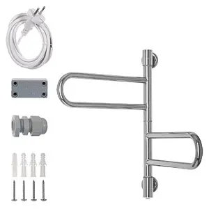 Полотенцесушитель электрический U-образный Energy U-G2K полированная сталь, 2