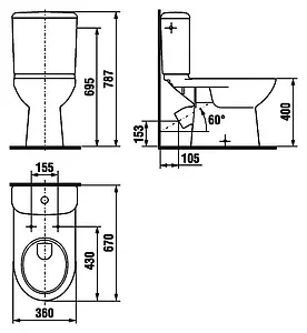 Унитаз-компакт Jika Olymp белый 8.2261.4.000.242.9 Унитаз-компакт Jika Olymp белый 8.2261.4.000.242.9, 2