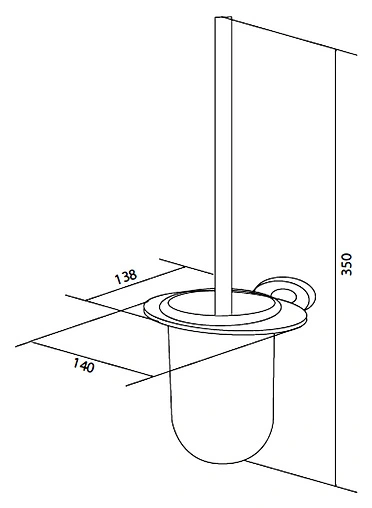 Ёршик для унитаза Am.Pm Awe хром A1533300