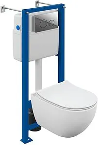 Комплект 6 в 1 Cersanit Brasko Smart Co Dpl Eo Slim/Vector/Twins 68302 с кнопкой хром глянцевый Комплект 6 в 1 Cersanit Brasko Smart Co Dpl Eo Slim/Vector/Twins 68302 с кнопкой хром глянцевый, 1