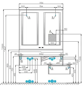Зеркало с подсветкой Aquaton Сакура 120 1A249702SKW80, 2