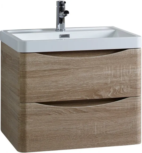 Тумба-умывальник подвесная BelBagno ANCONA-N 60 Rovere Bianco ANCONA-N-600-2C-SO-WO+EA-600-LVB, 1