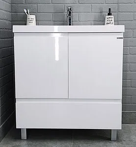 Тумба-умывальник напольный Домино Graffo 80 белый DGr2402T+4670142930037 Тумба-умывальник напольный Домино Graffo 80 белый DGr2402T+4670142930037, 4