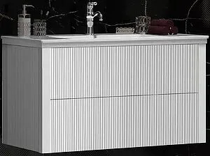 Тумба-умывальник подвесной Opadiris Рубинно 90 белый глянц 00-00005944+050400-u-01 Тумба-умывальник подвесной Opadiris Рубинно 90 белый глянц 00-00005944+050400-u-01, 1