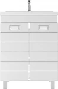 Тумба-умывальник напольный Домино Cube 65 белый DC5002T+4627173210096 Тумба-умывальник напольный Домино Cube 65 белый DC5002T+4627173210096, 3