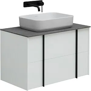 Тумба-умывальник подвесной Allen Brau Reality 80 белый 1.32005.WM+ Тумба-умывальник подвесной Allen Brau Reality 80 белый 1.32005.WM+, 1